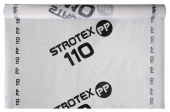 Плёнка гидроизоляционная армированная STROTEX 110PP (1рул/75м.кв.)