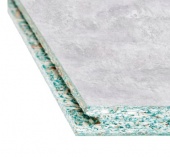 Плита ламинированная стеновая Бетон Светлый 1180х350х12 мм (6 шт)