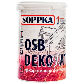 Фасадная штукатурка SOPPKA OSB Dekorator для наружных работ