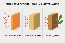 Виды и преимущества звукоизоляционных материалов