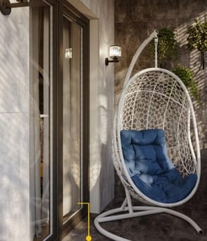 Плита ламинированная стеновая Бетон Светлый 1180х350х12 мм (6 шт)